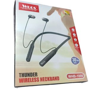 Best Wireless Neckband in Pakistan – Woos WHB 1000 with Long Battery Life